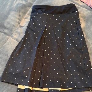 Lady Hagen Navy Skort with White Dots
